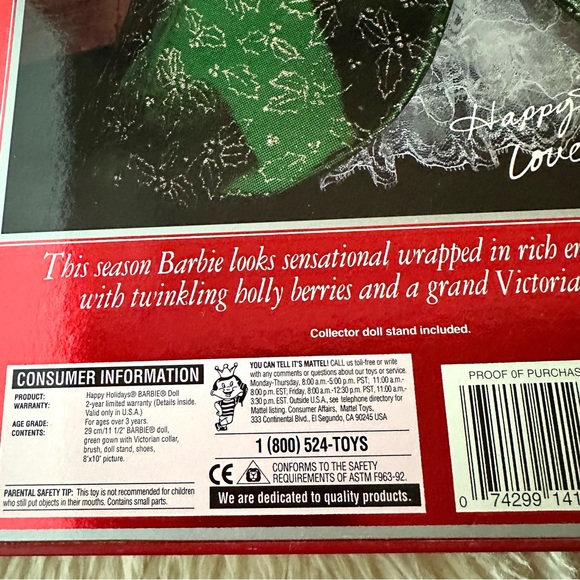 1995 Vintage NIB Happy Holidays Limited Edition Barbie - Picture 12 of 12